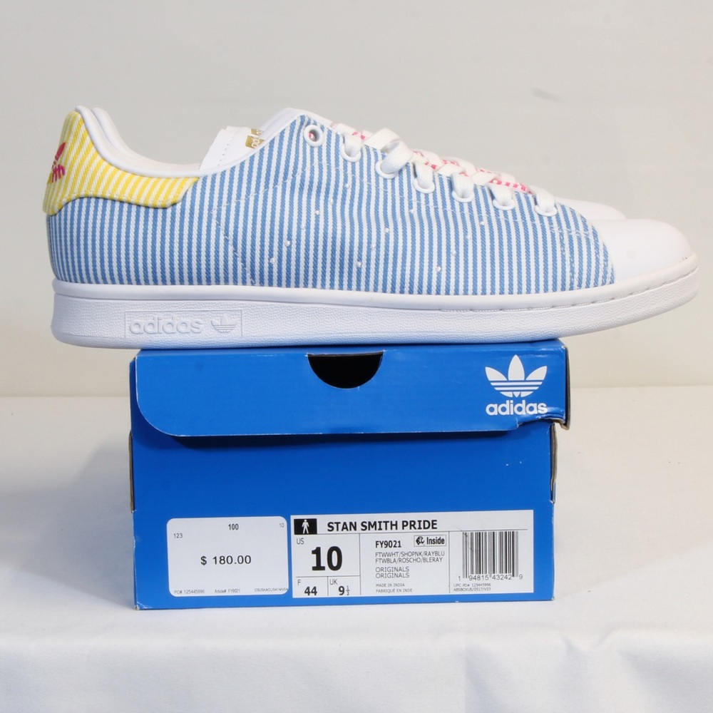 Adidas Stan Smith Pride 2020 Men's Sneaker Men's Size 10 - Picture 1 of 13